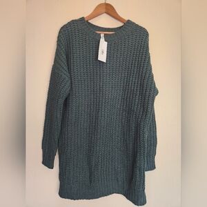 Zenana Outfitters Hunter Green Knit Sweater